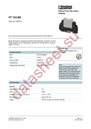 2856113 datasheet  